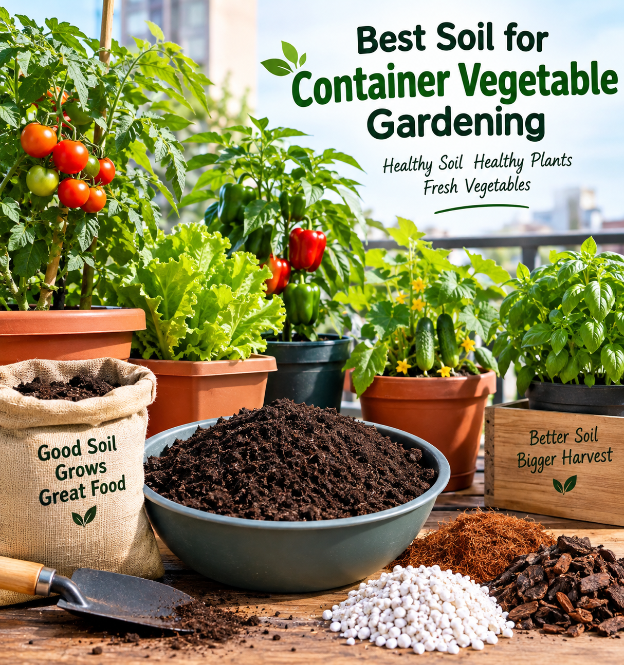 Best Soil for Container Vegetable Gardening