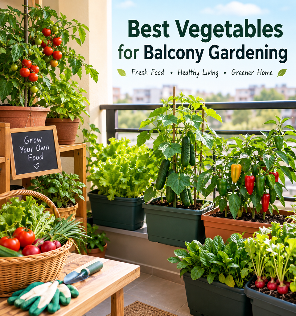 Best Vegetables for Balcony Gardening