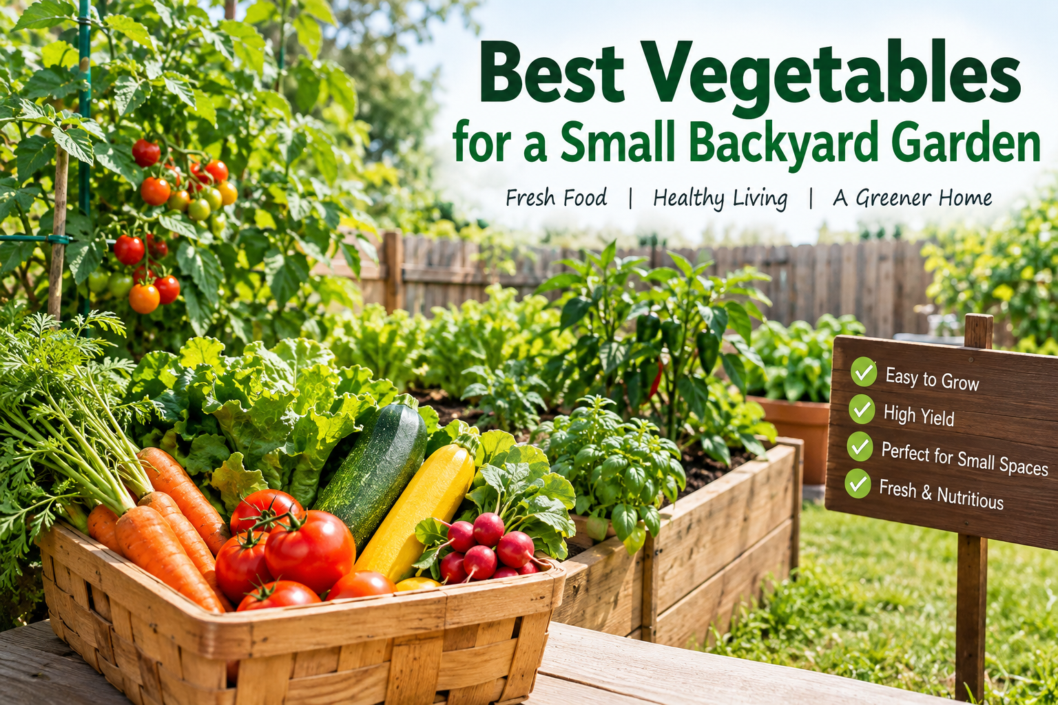 Best Vegetables for a Small Backyard Garden