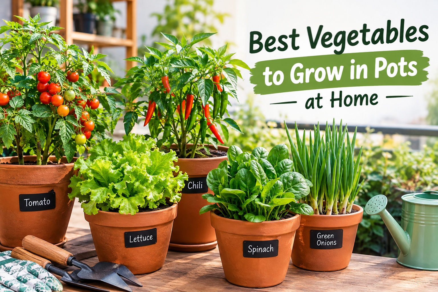 Best Vegetables to Grow in Pots at Home