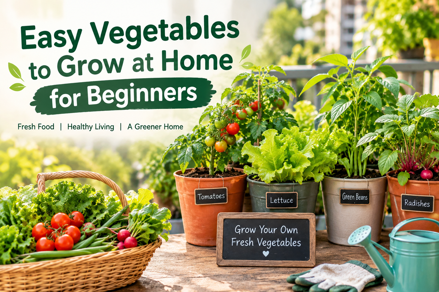Easy Vegetables to Grow at Home for Beginners