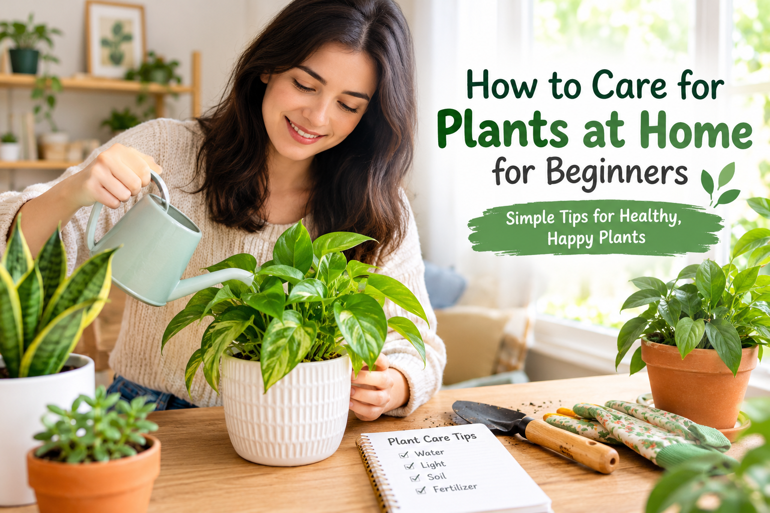 How to Care for Plants at Home for Beginners
