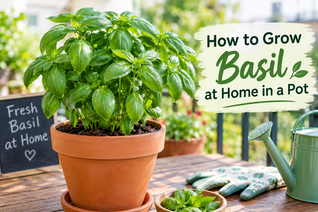 How to Grow Basil at Home in a Pot