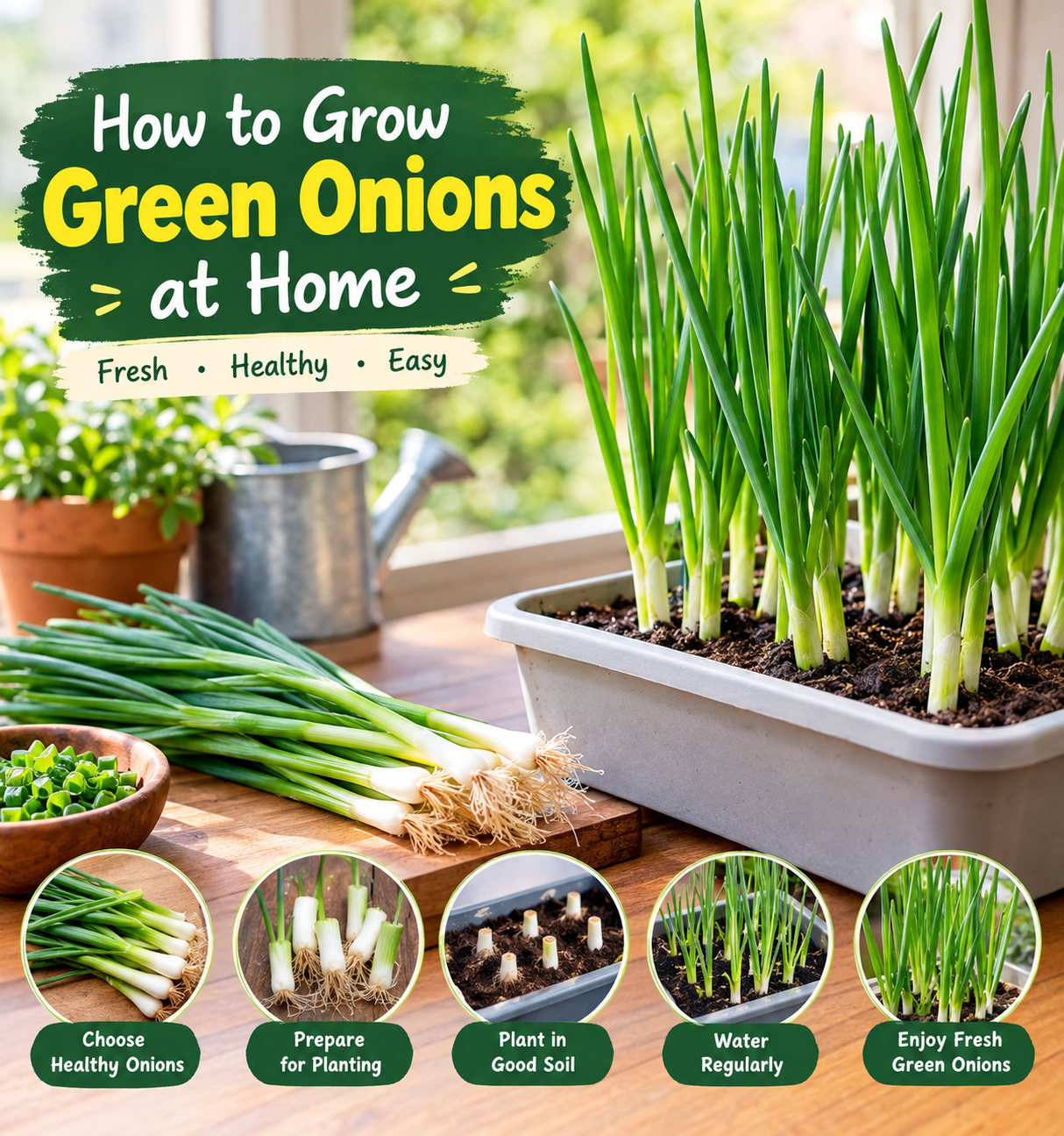 How to Grow Green Onions at Home