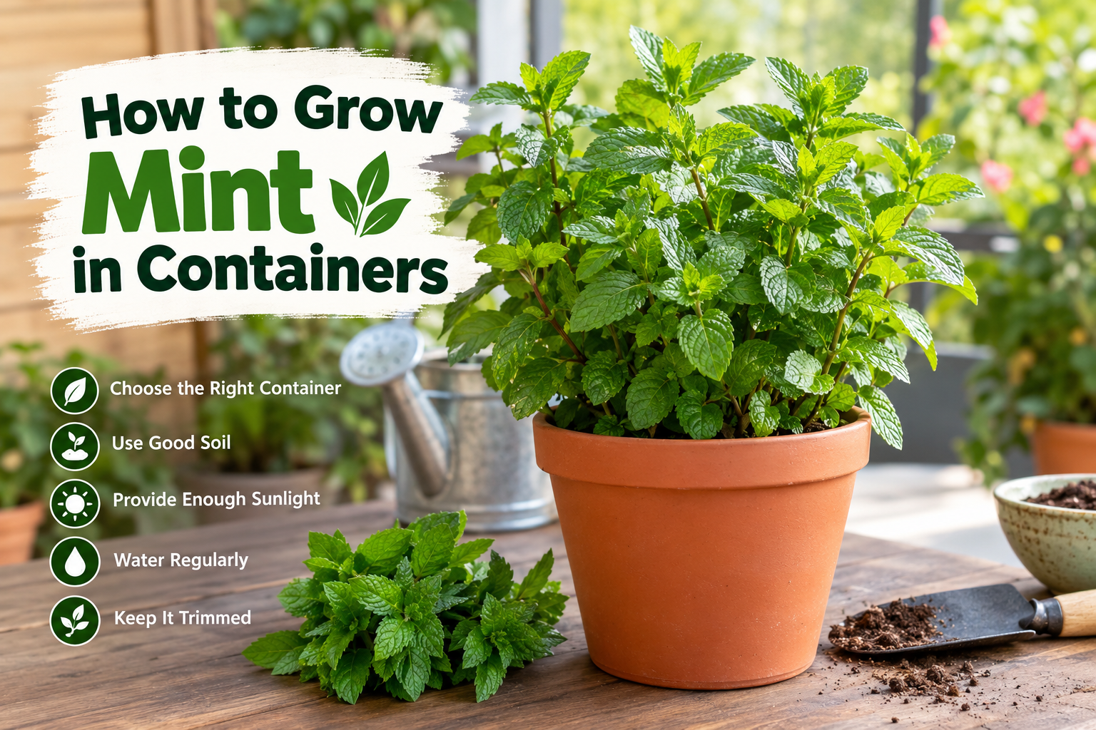 How to Grow Mint in Containers