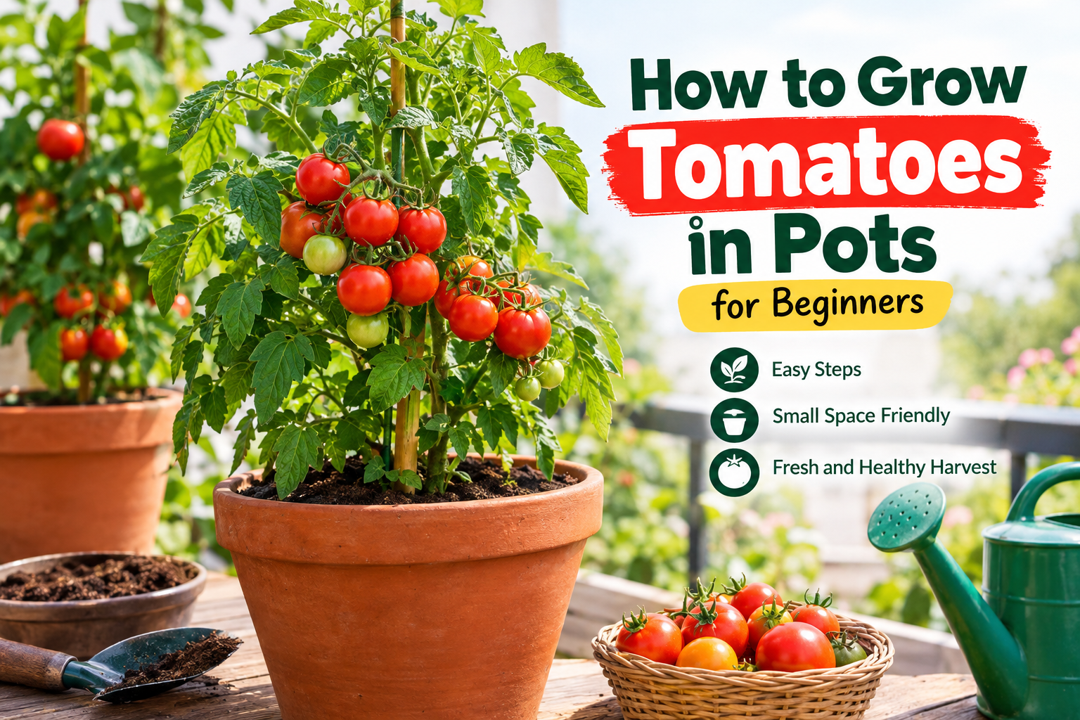 How to Grow Tomatoes in Pots for Beginners