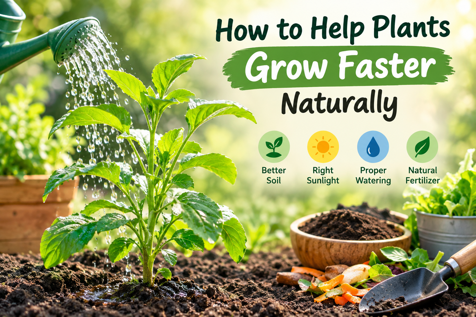 How to Help Plants Grow Faster Naturally