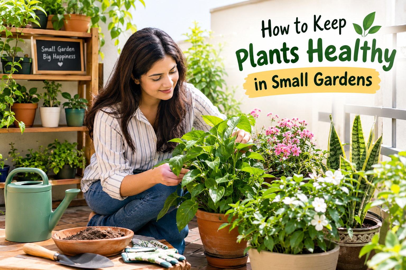How to Keep Plants Healthy in Small Gardens