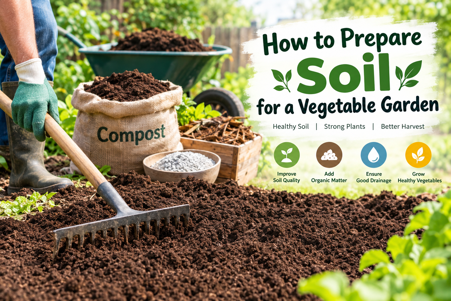 How to Prepare Soil for a Vegetable Garden
