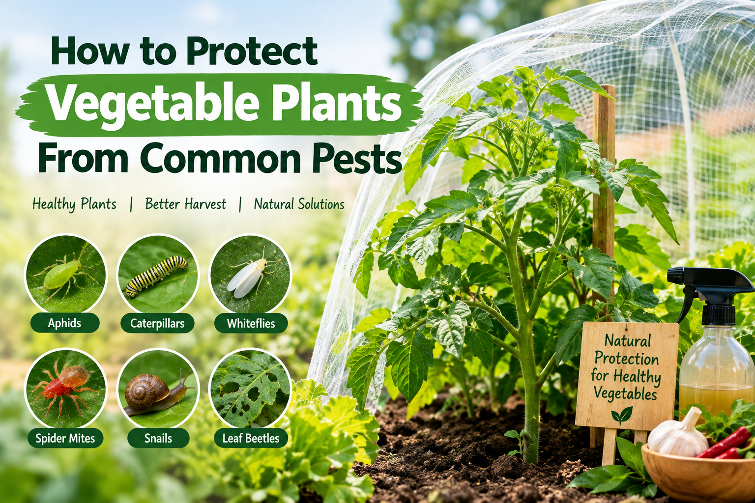 How to Protect Vegetable Plants From Common Pests