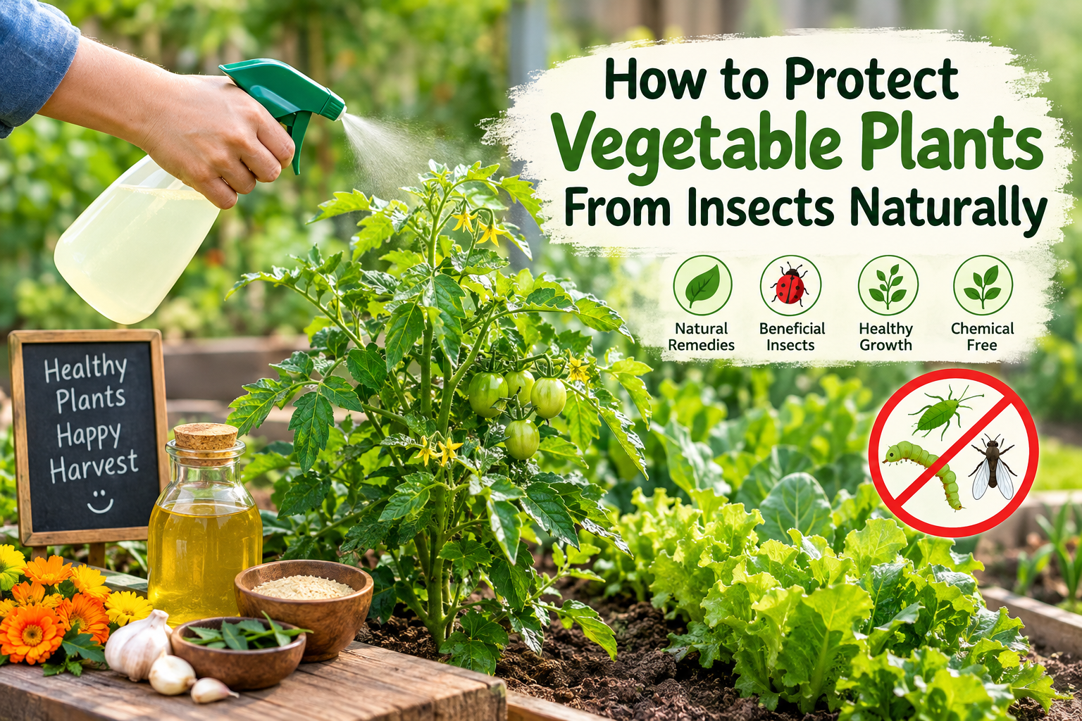 How to Protect Vegetable Plants From Insects Naturally