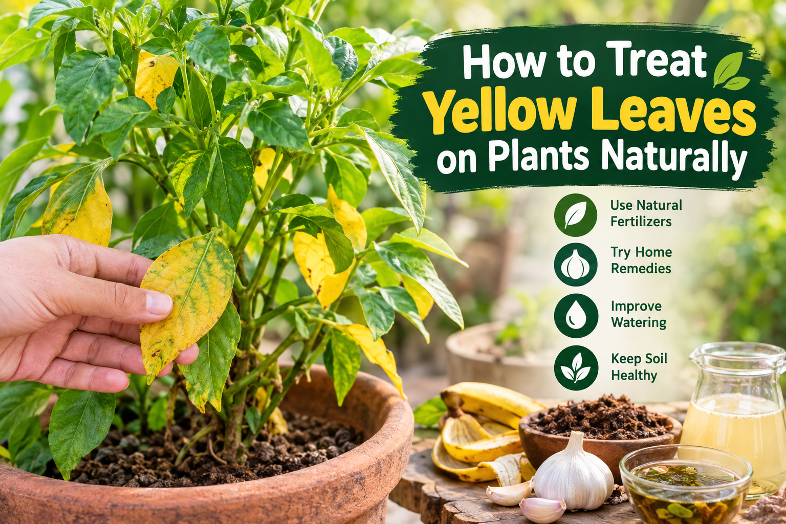 How to Treat Yellow Leaves on Plants Naturally