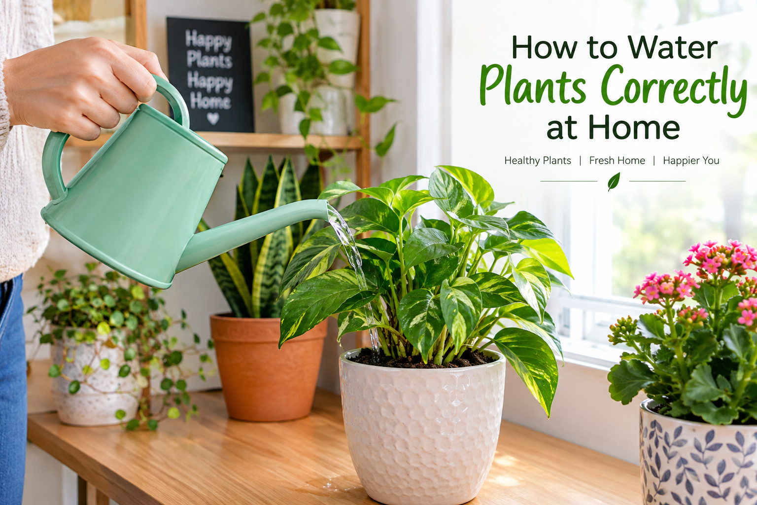 How to Water Plants Correctly at Home