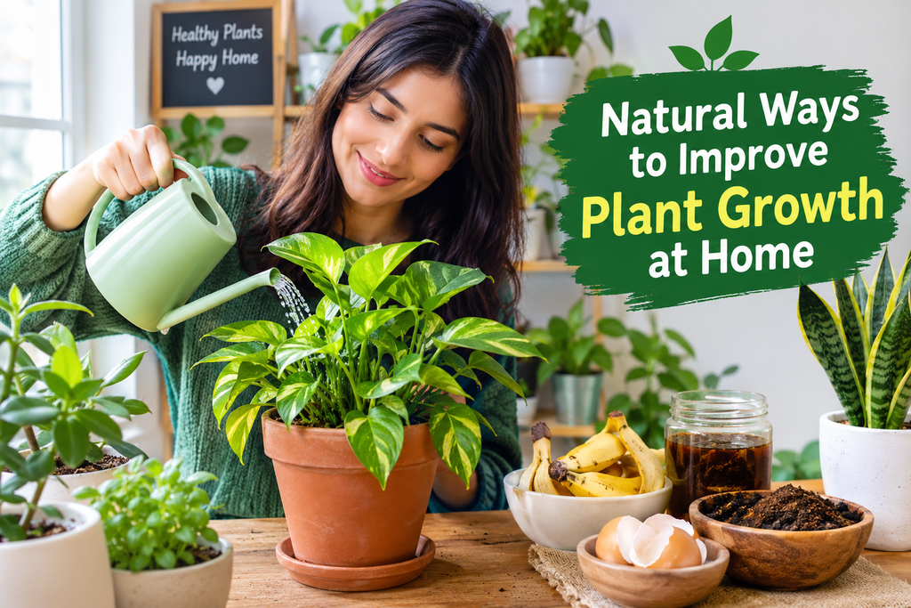 Natural Ways to Improve Plant Growth at Home