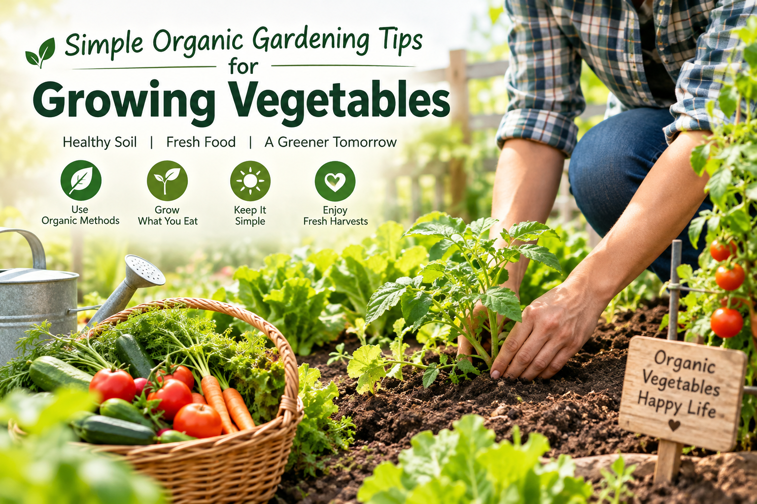 Simple Organic Gardening Tips for Growing Vegetables