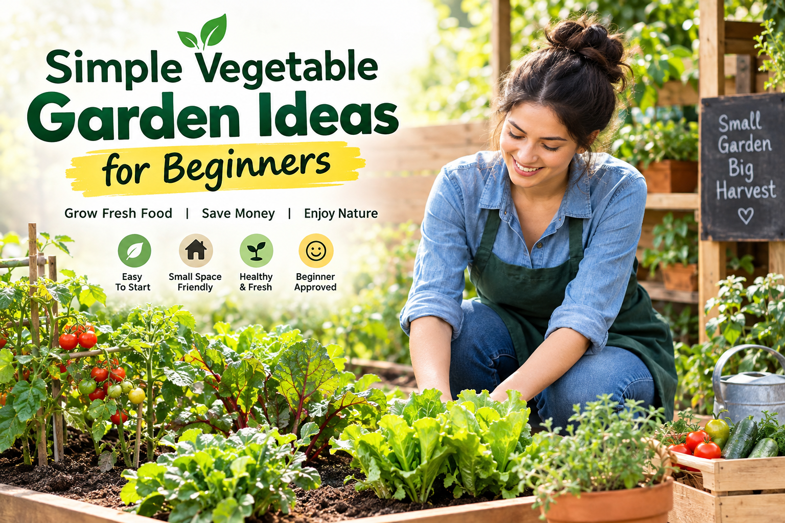 Simple Vegetable Garden Ideas for Beginners